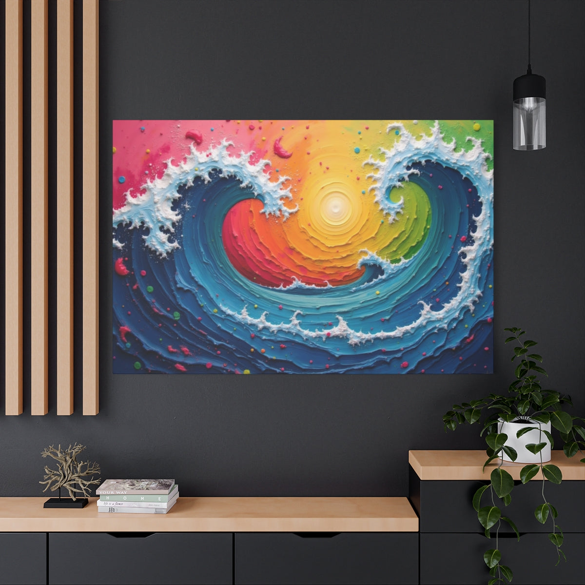 Waves of Colorful Harmony