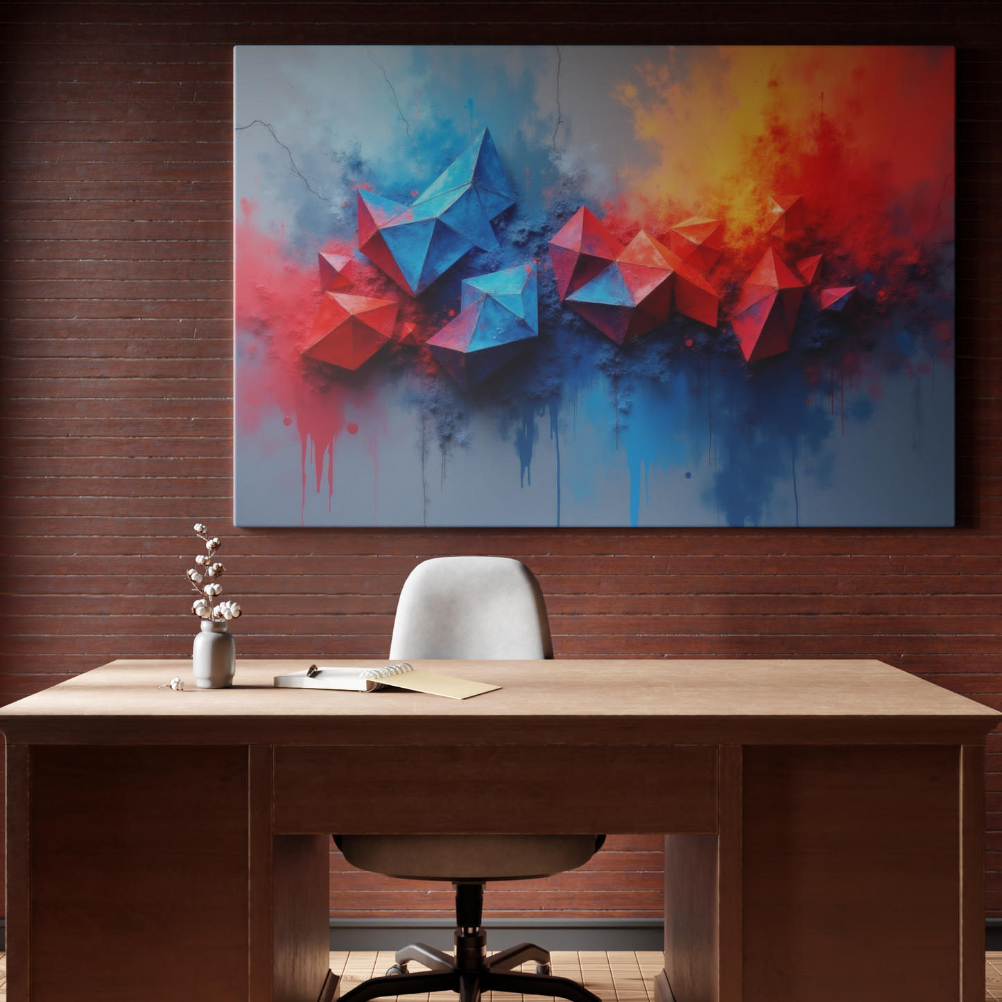 Geometric Clash: Blue and Red Dynamics