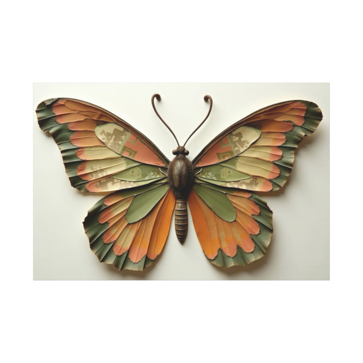 Vintage Elegance: Woven Butterfly