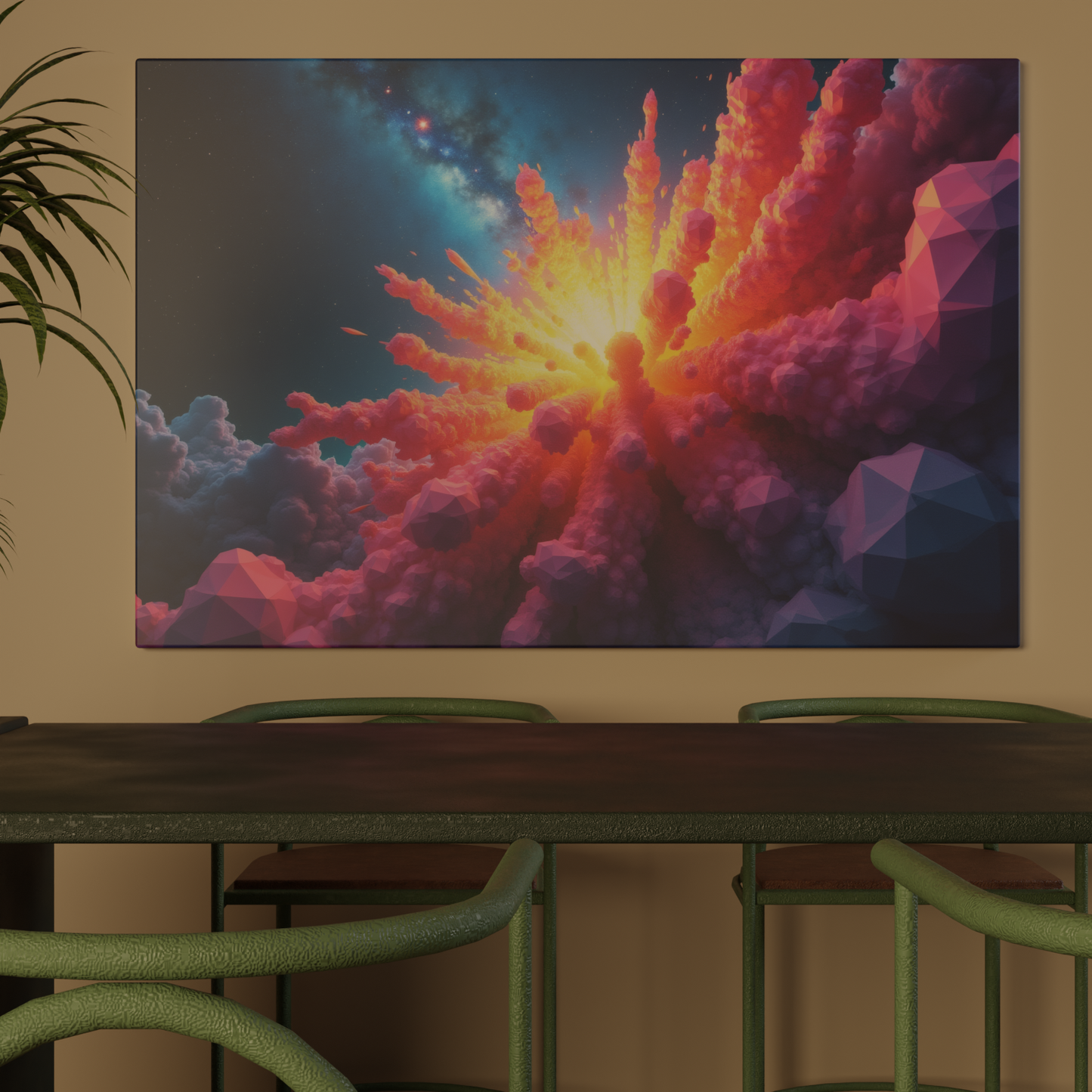 Galactic Bloom: Radiant Cosmic Explosion