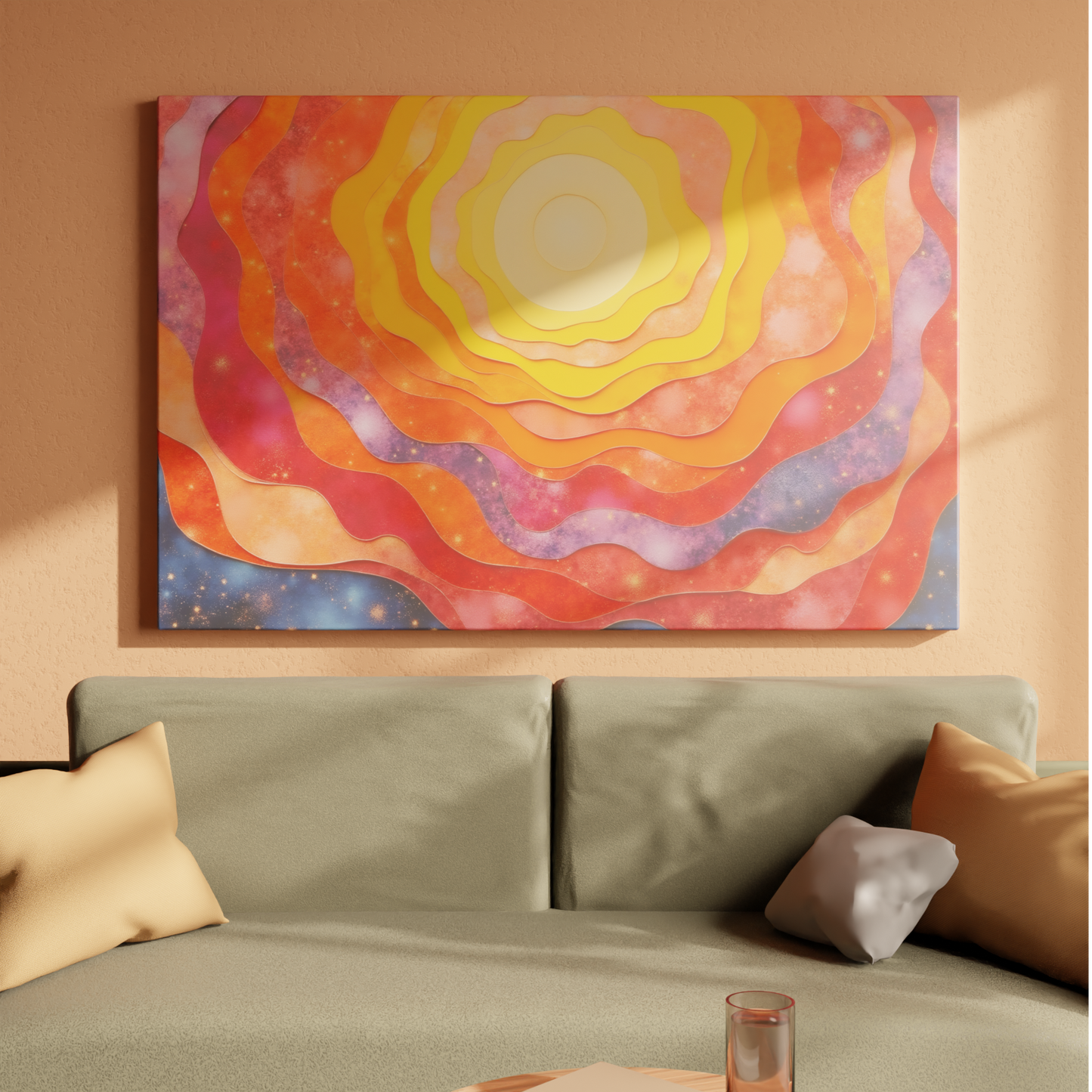 Eclipse of Color: Layered Sunset Hues