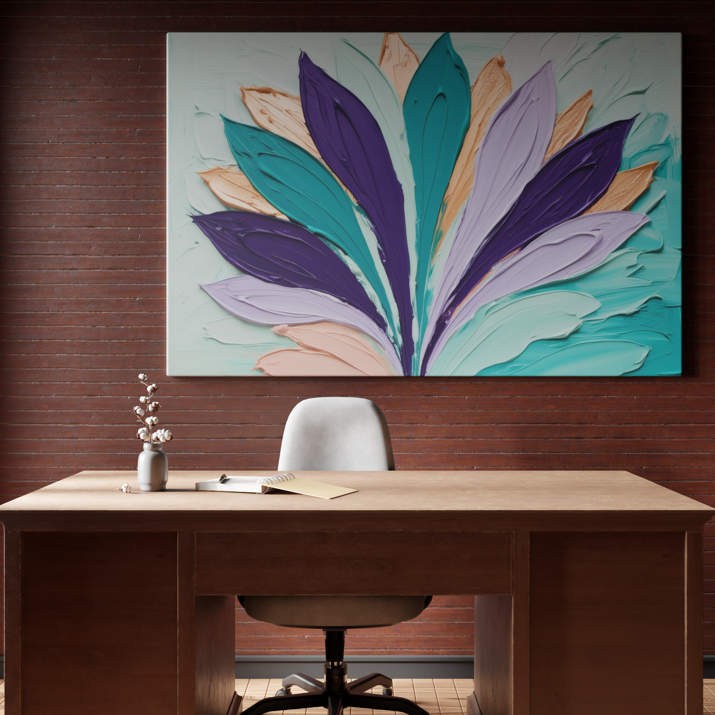 Blossoming Petals in Abstract Harmony