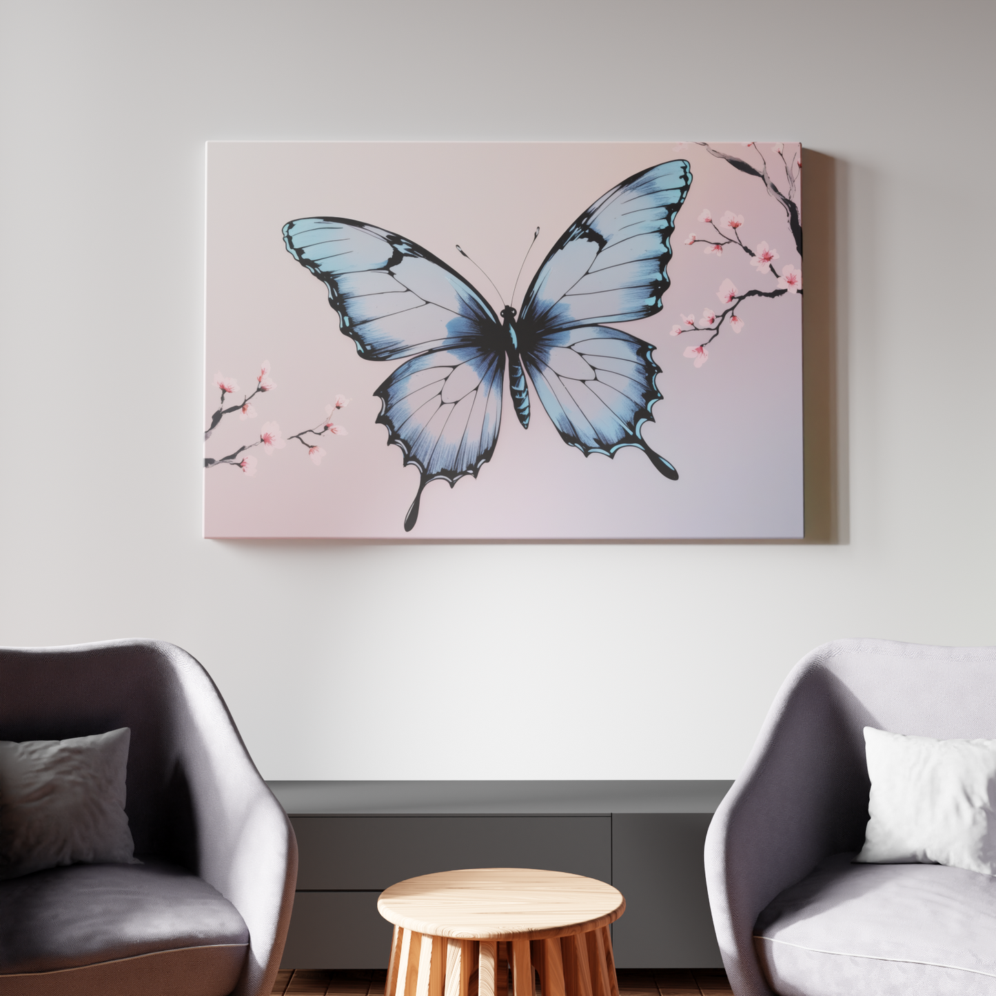 Azure Butterfly Blossom