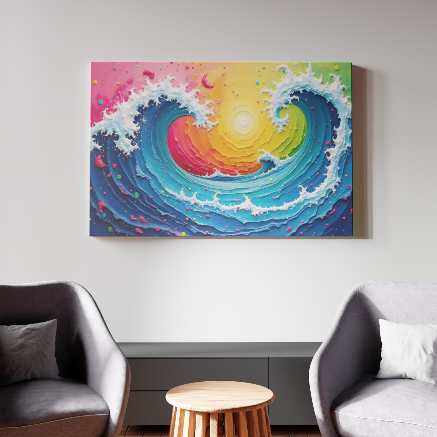 Waves of Colorful Harmony