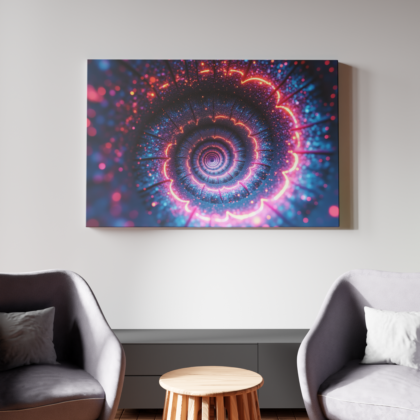 Neon Spiral Dreamscape