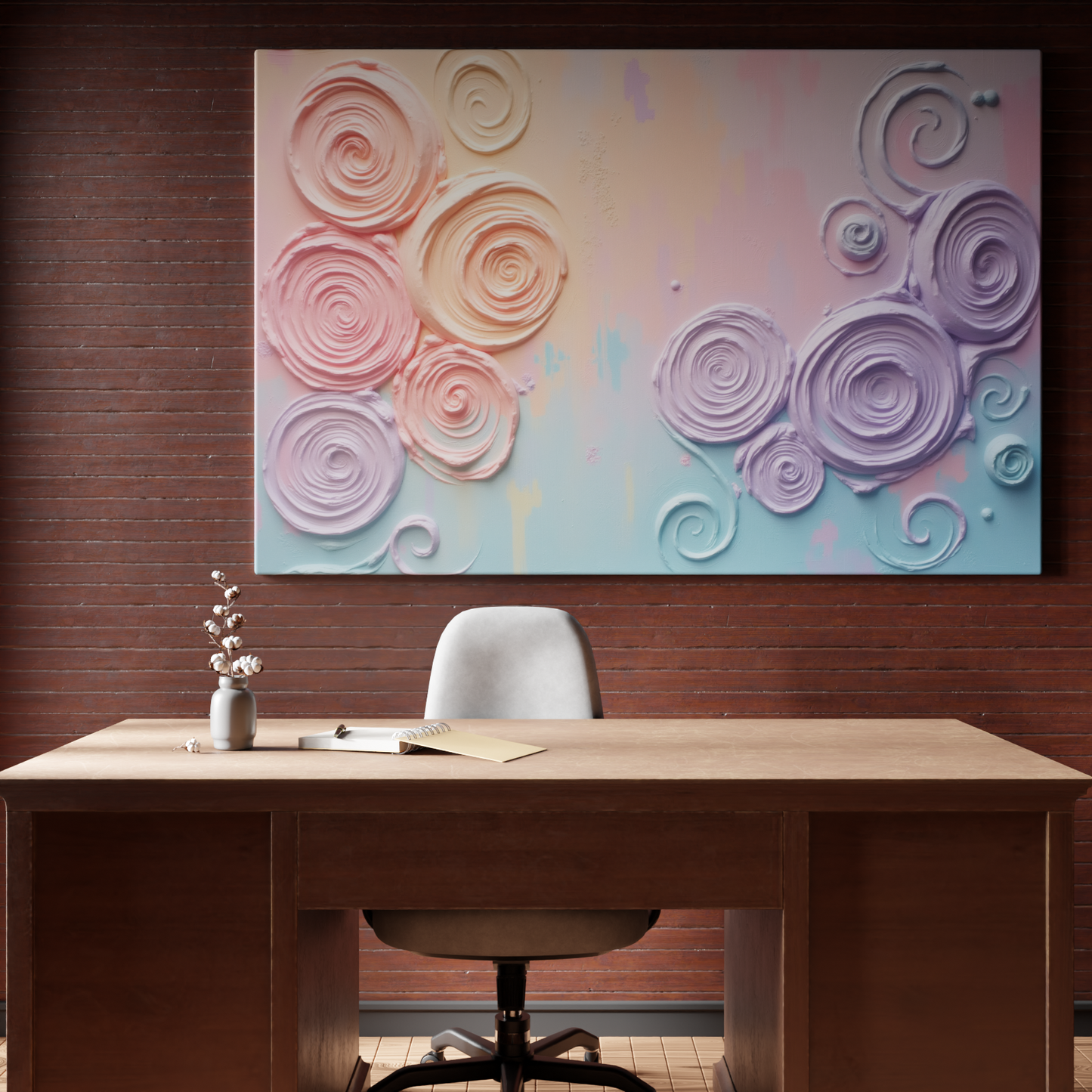 Whimsical Pastel Swirls