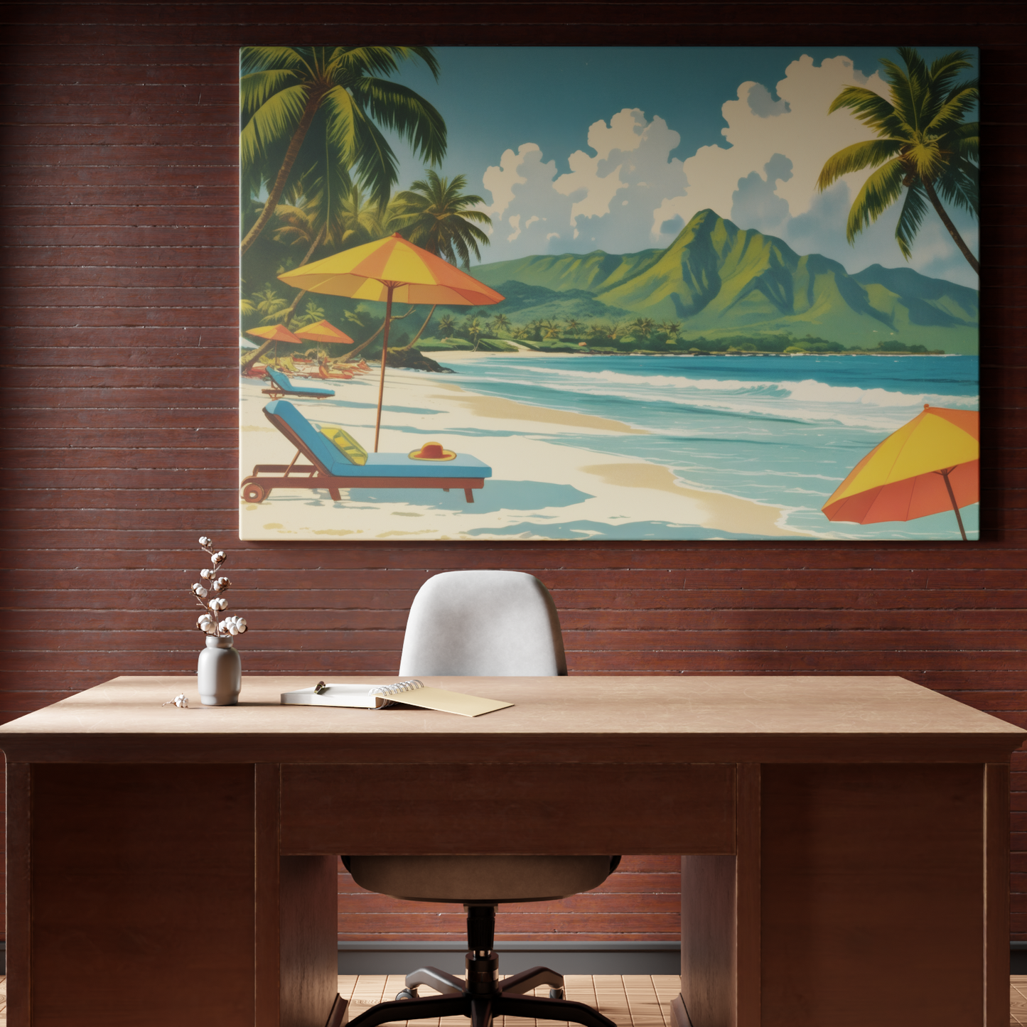 Tropical Escape Under Parasol