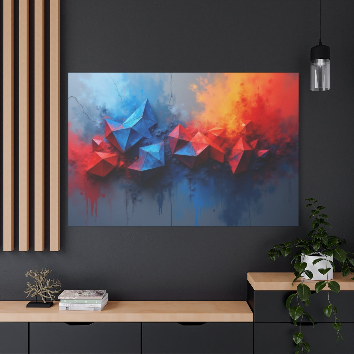 Geometric Clash: Blue and Red Dynamics