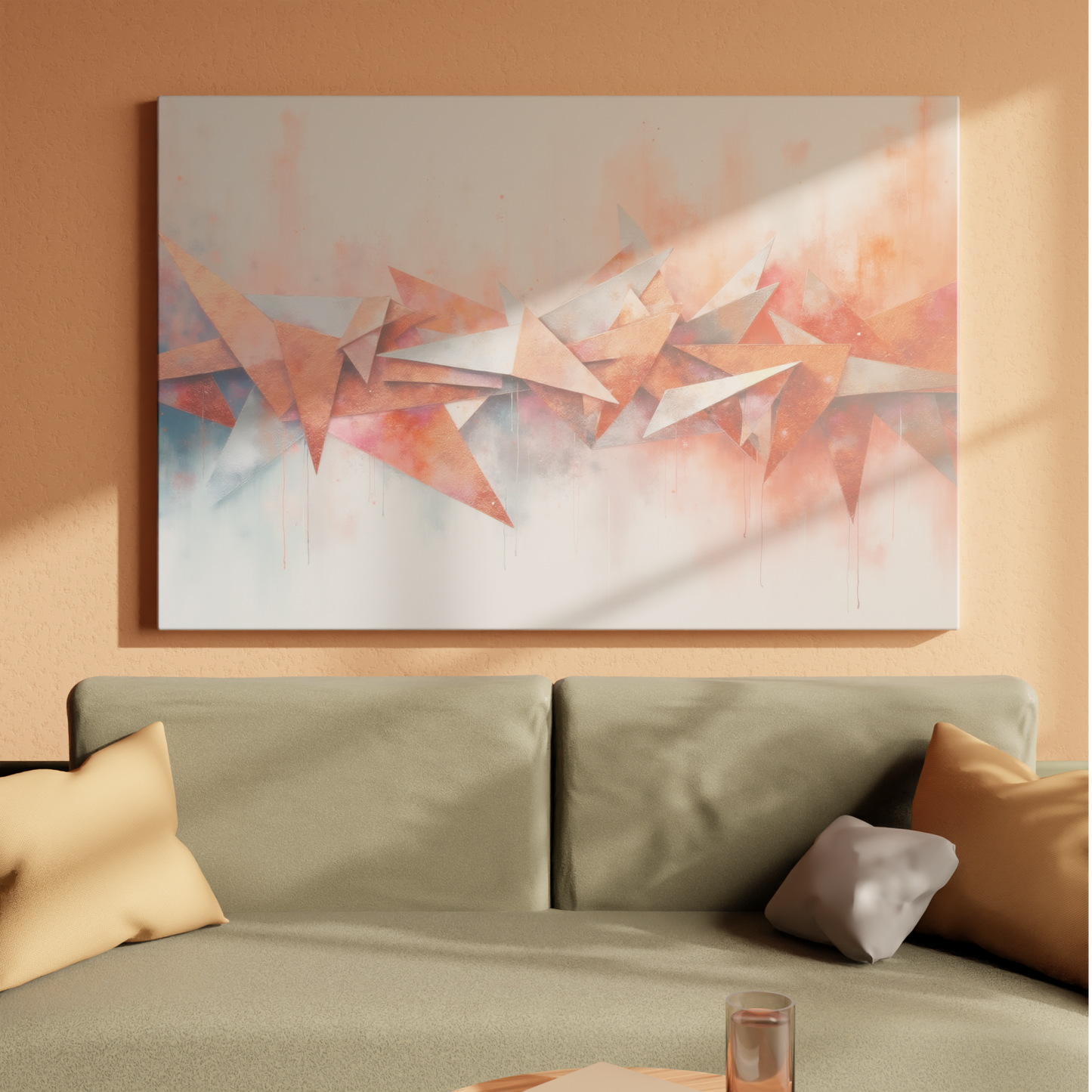 Geometric Burst of Color
