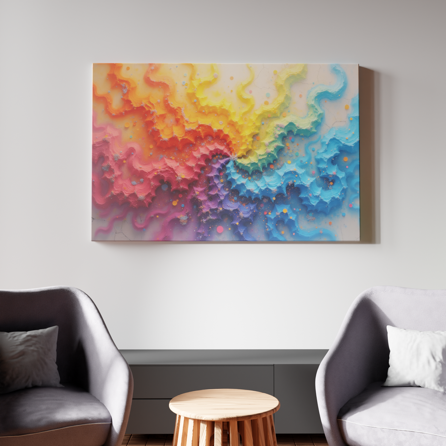 Swirl of Chromatic Waves