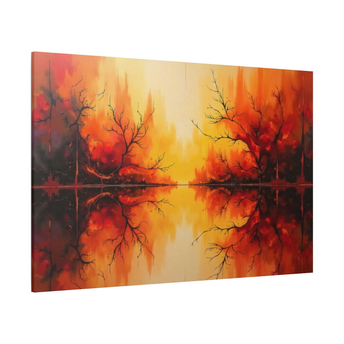 Autumn's Fiery Reflection