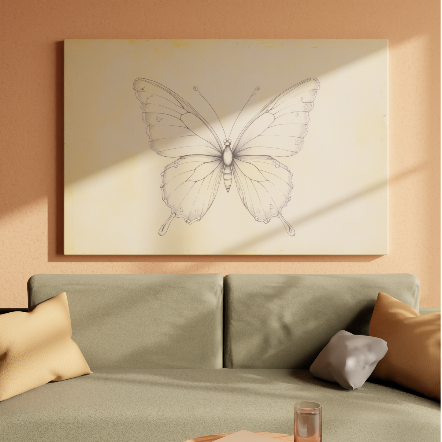 Vintage Butterfly Sketch