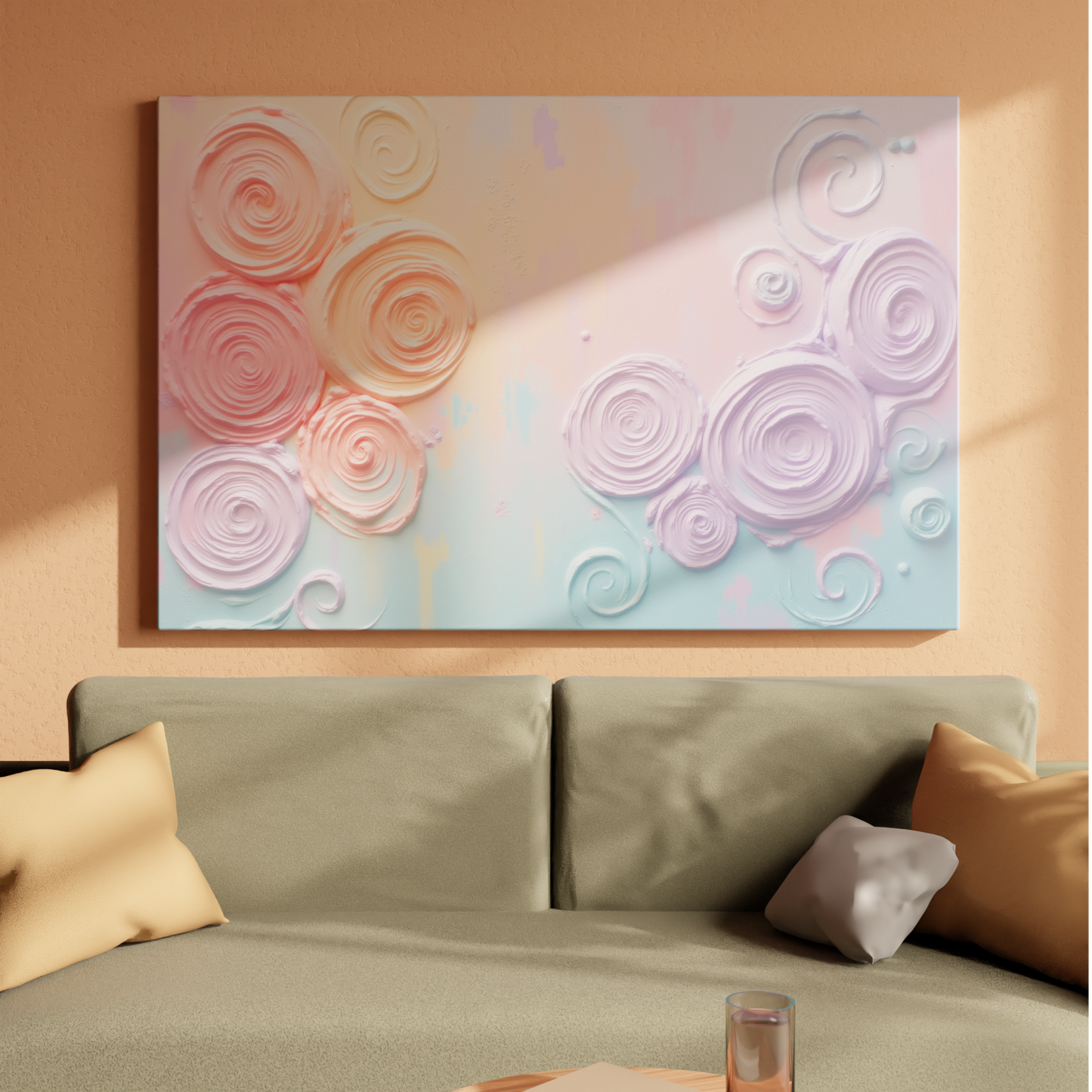 Whimsical Pastel Swirls
