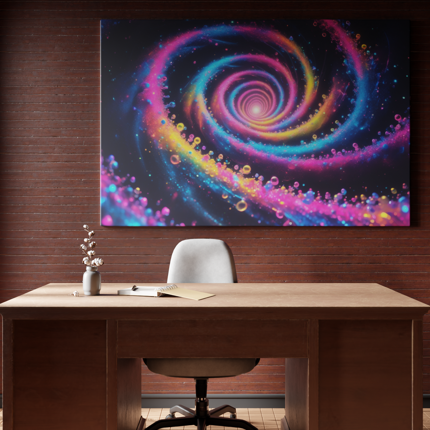 Cosmic Vortex of Colors