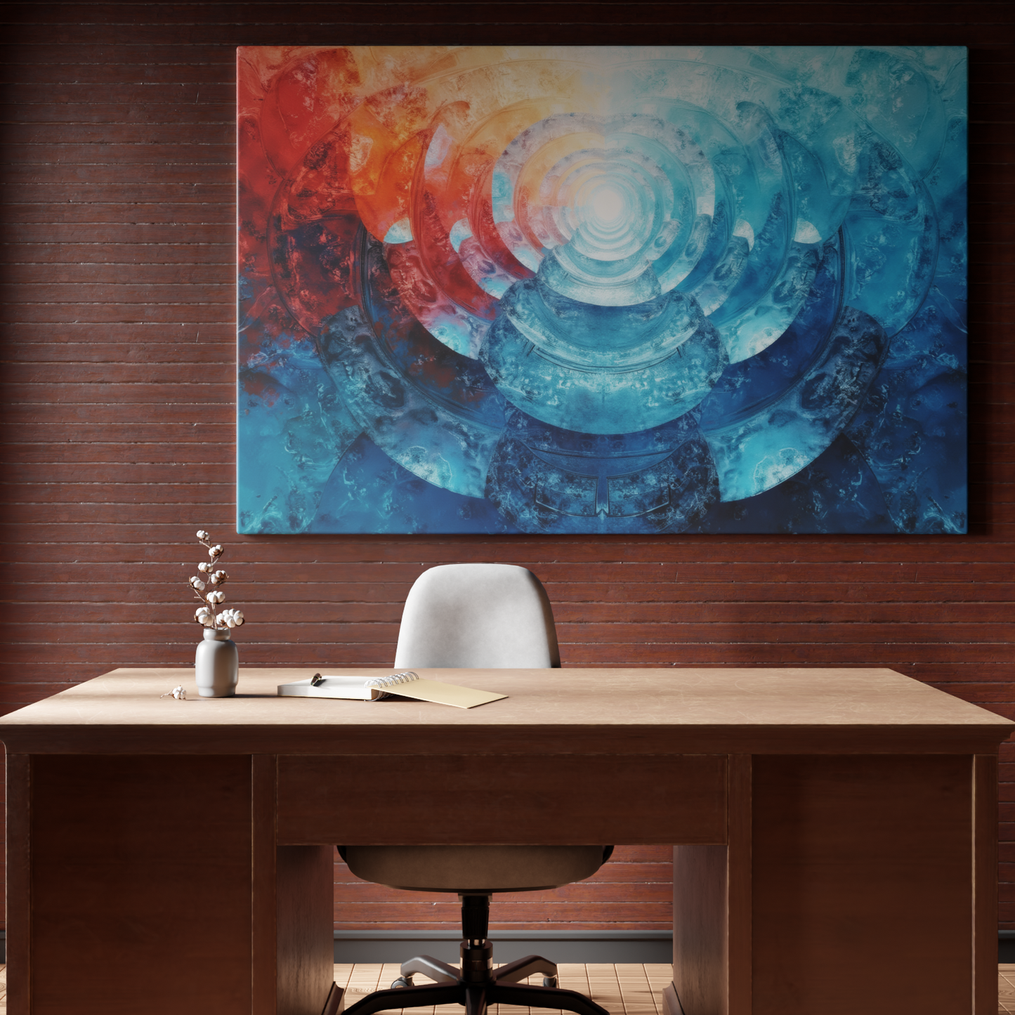 Ethereal Vortex: A Dance of Fire and Ice