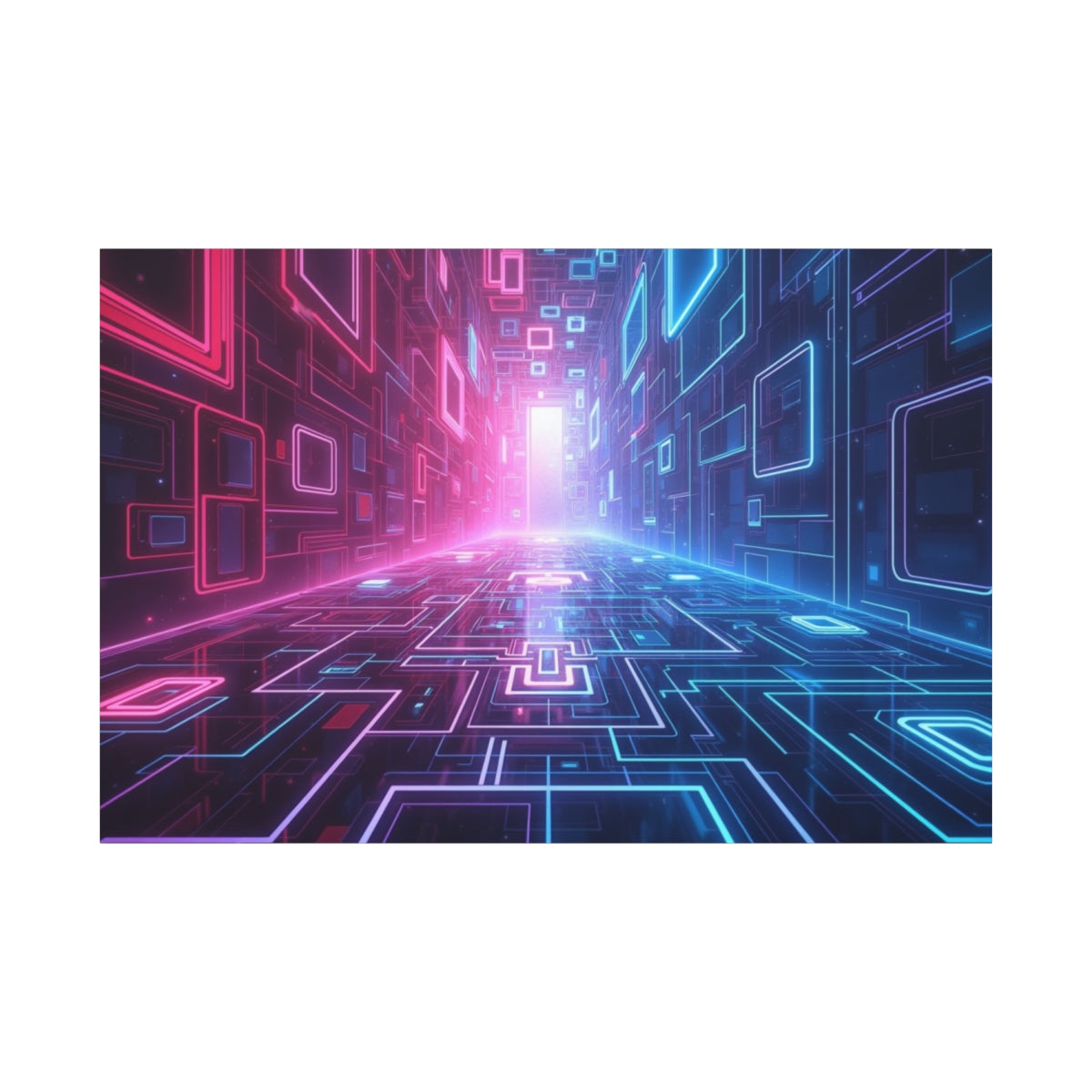 Neon Cyber Corridor