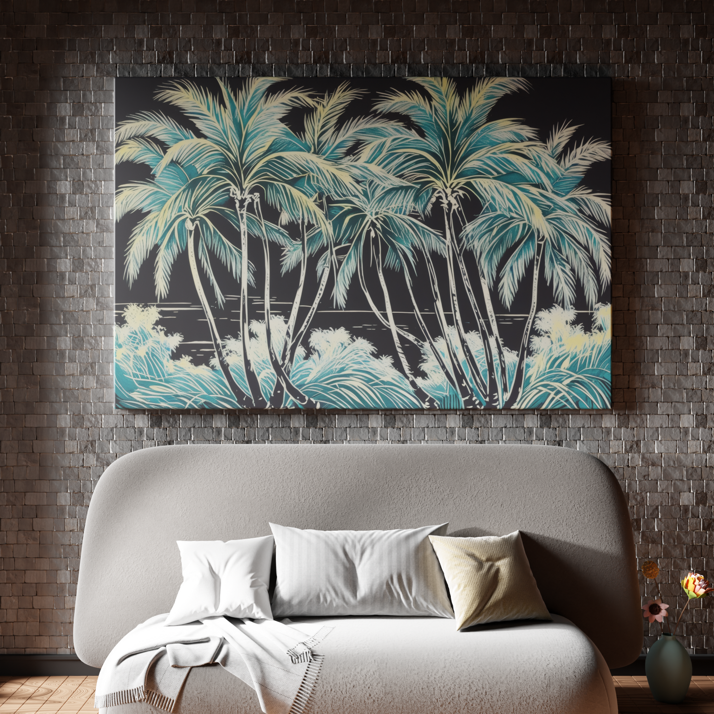 Tropical Oasis Silhouette