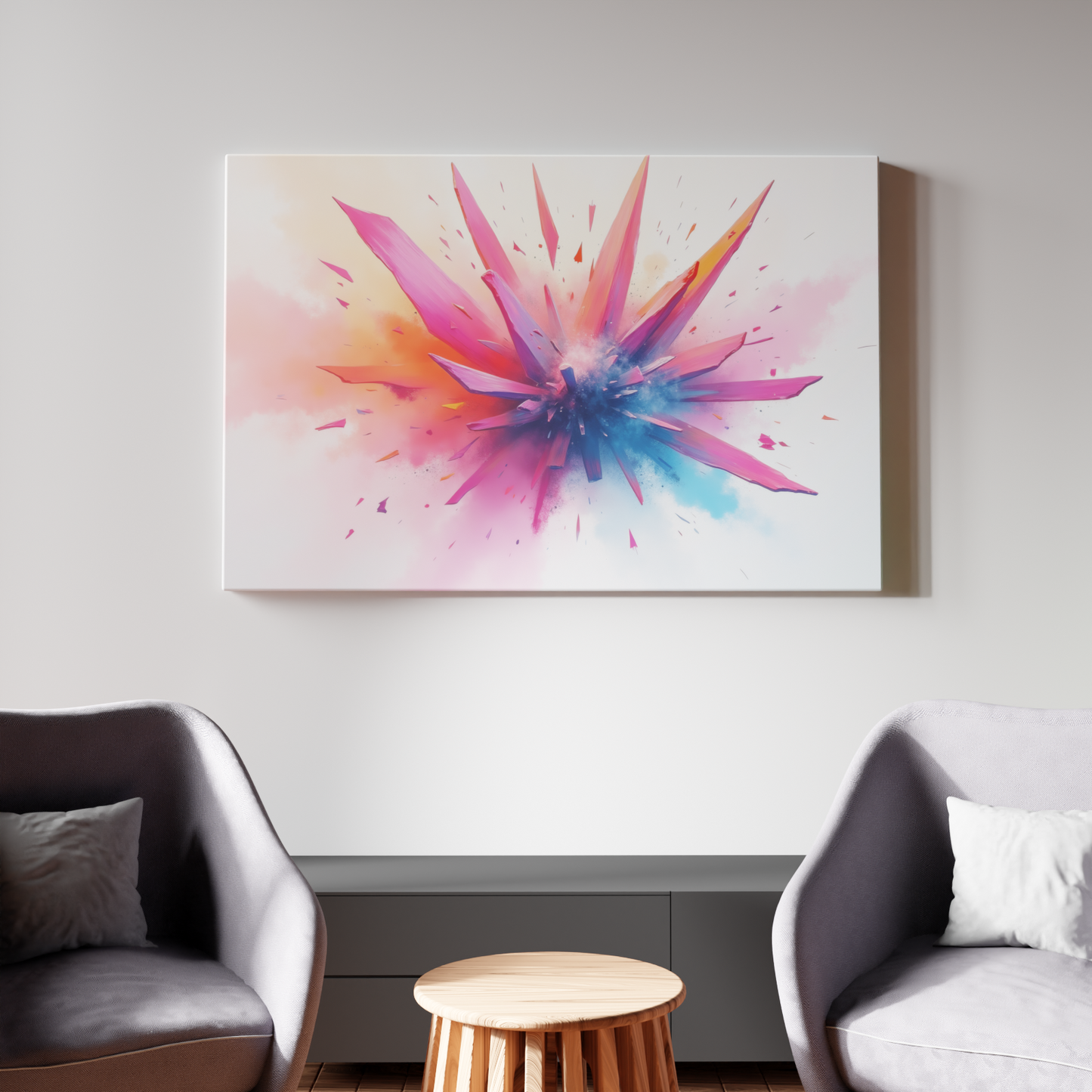 Explosive Hues: A Burst of Color