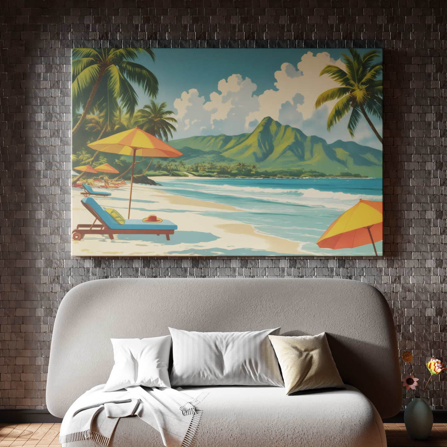 Tropical Escape Under Parasol