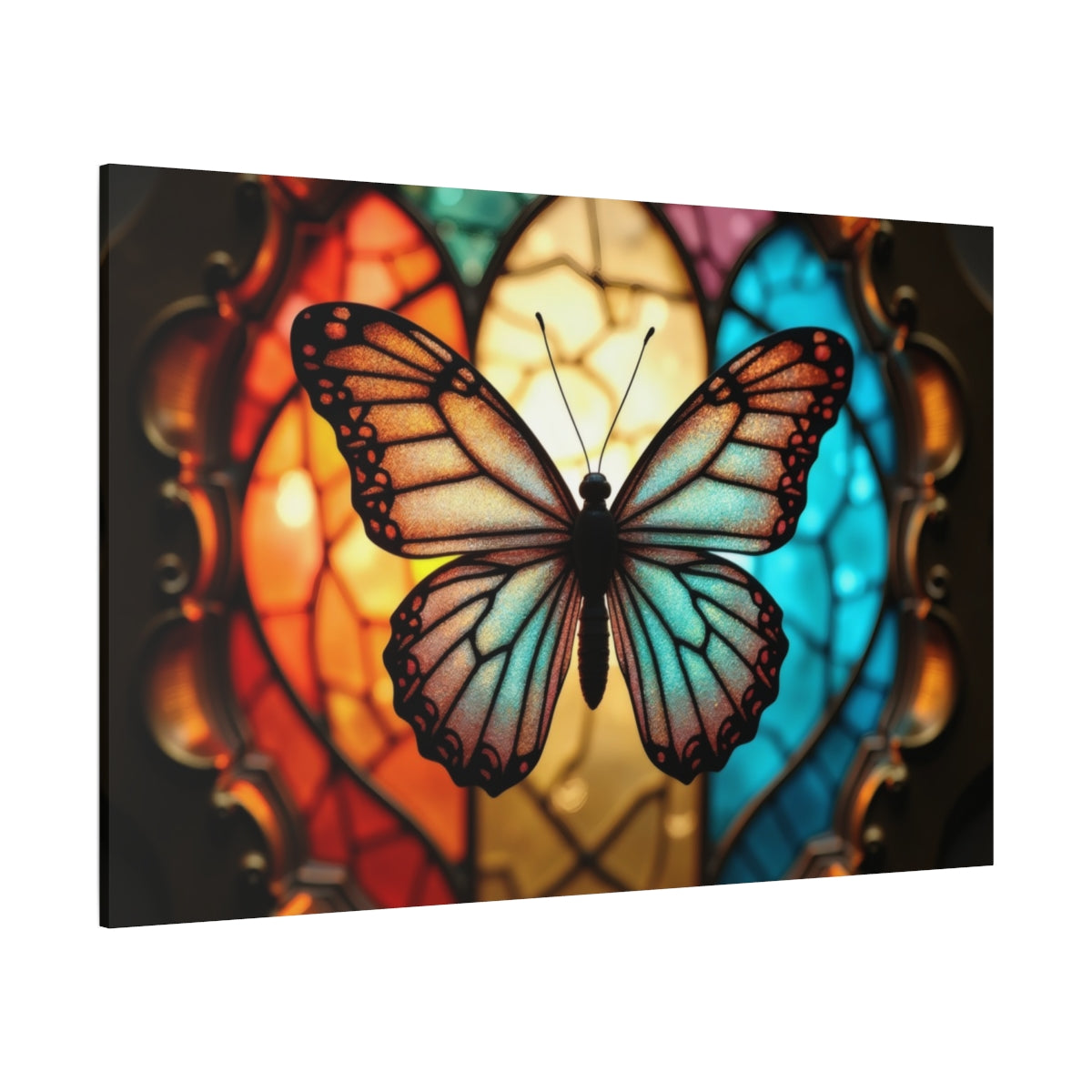 Symphony of Colors: Stained Glass Butterfly