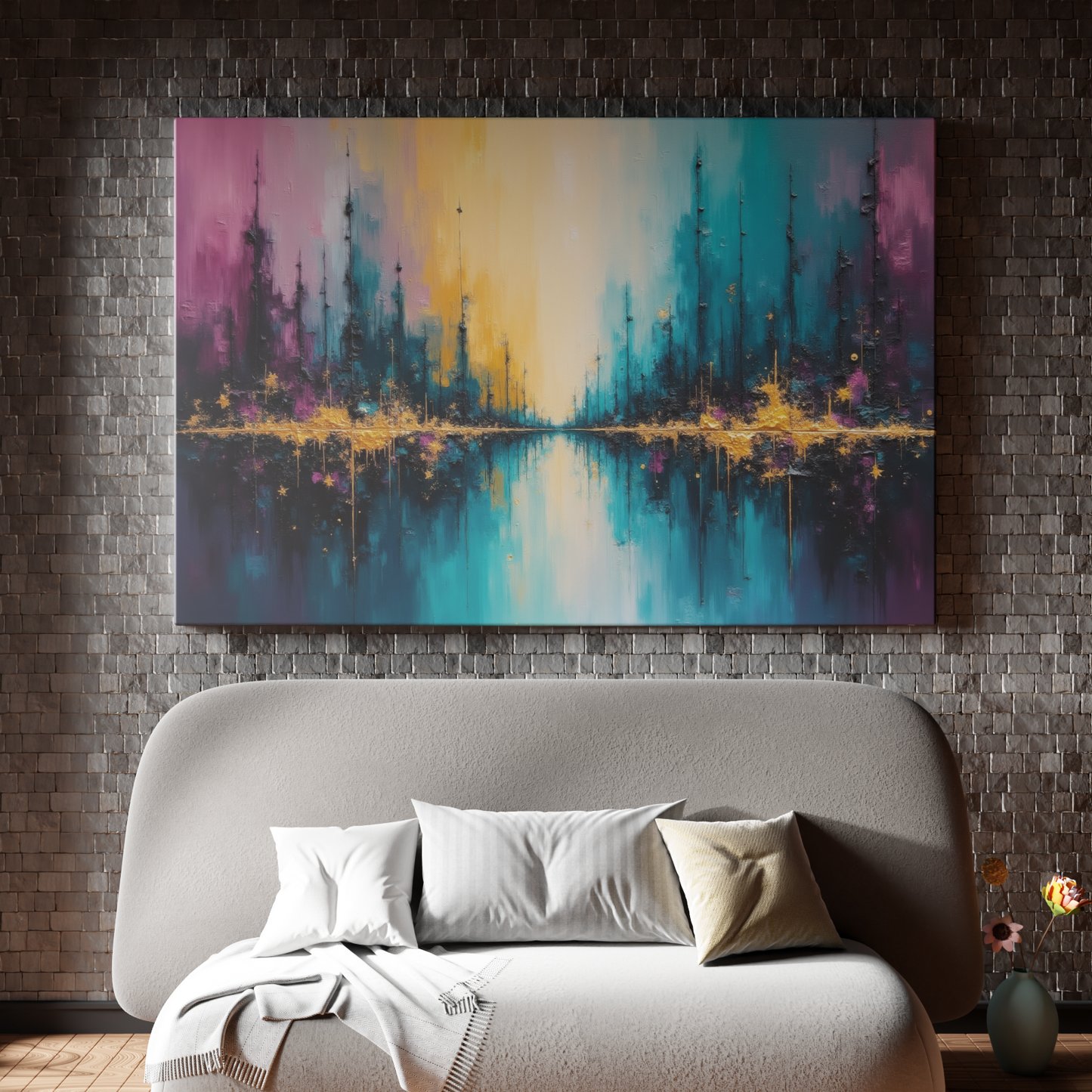 Symphony of Colors Over Water