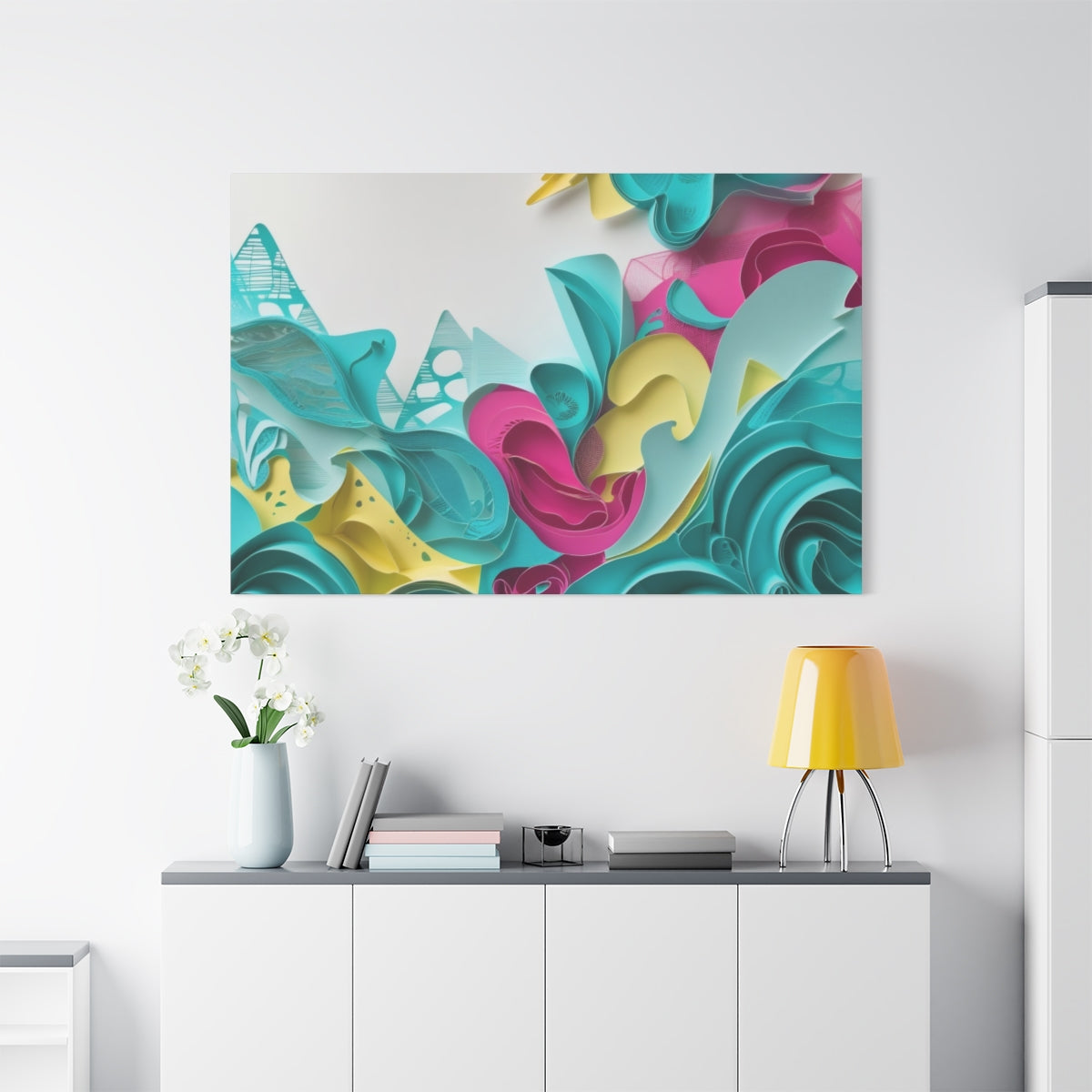 Waves of Colorful Paper Dreams