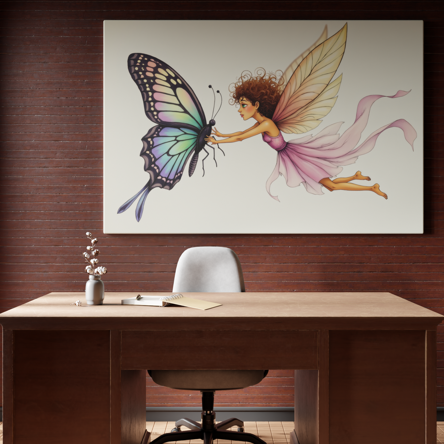 Whimsical Dance with a Butterfly