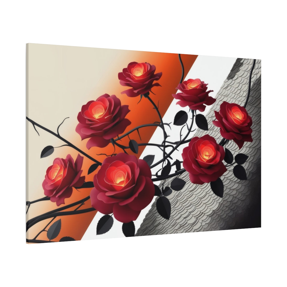 Crimson Blooms Against the Shadows
