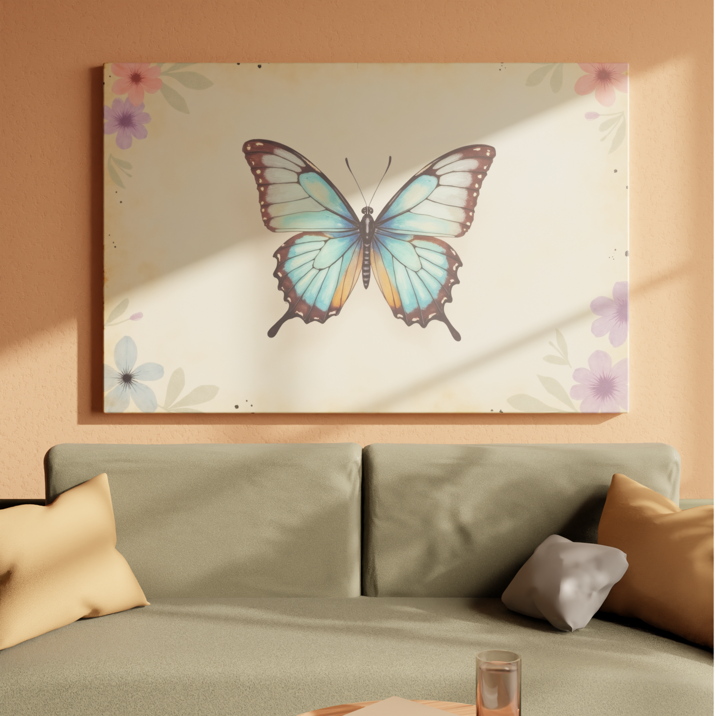 Whimsical Flight of the Azure Butterfly