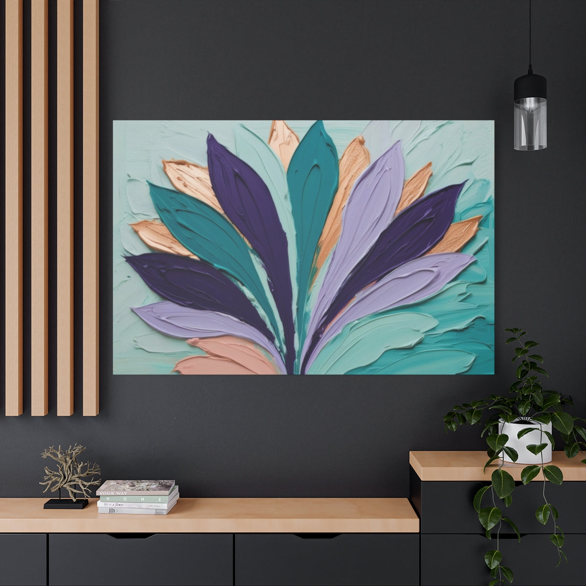 Blossoming Petals in Abstract Harmony