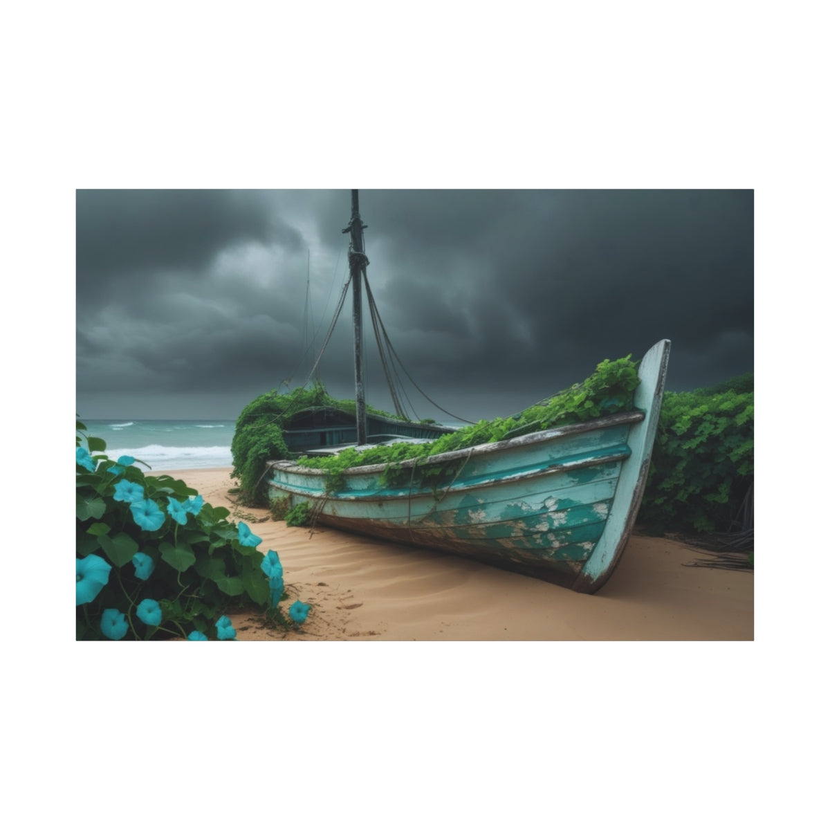 Abandoned Boat Amidst Nature's Embrace