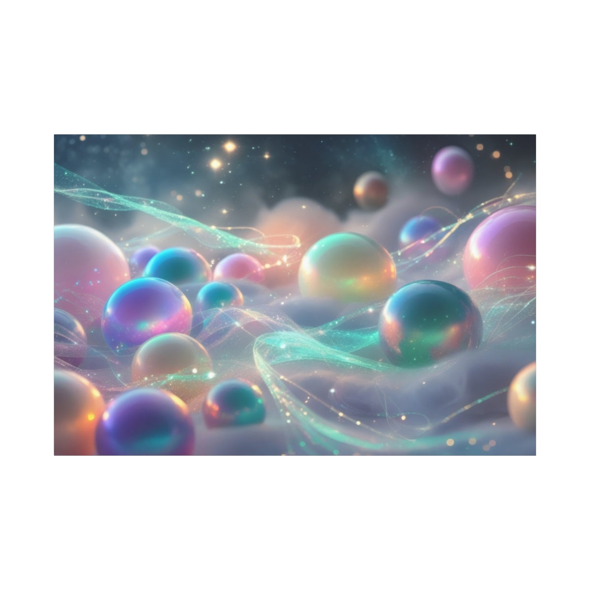 Dreamscape of Iridescent Orbs