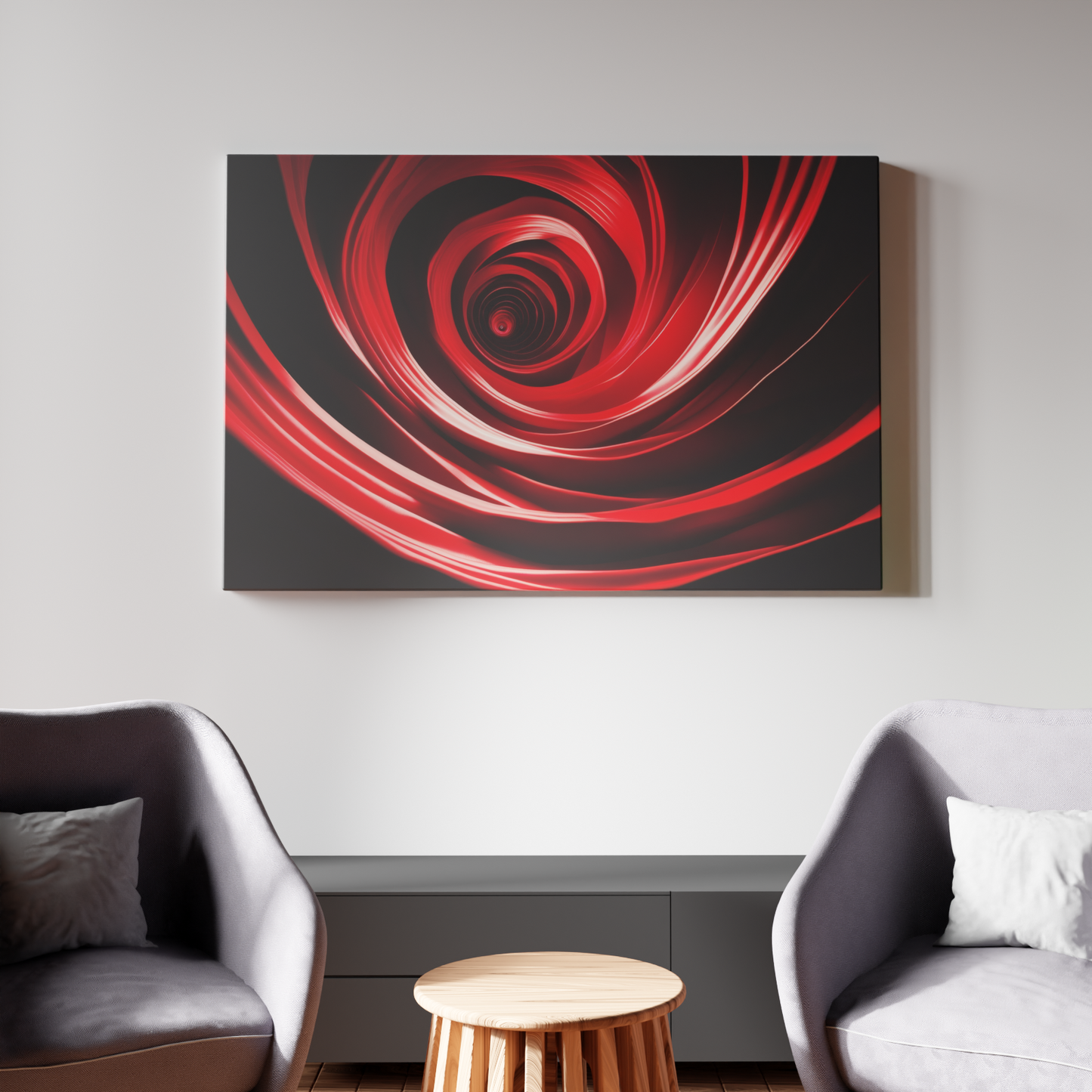 Swirling Crimson Vortex