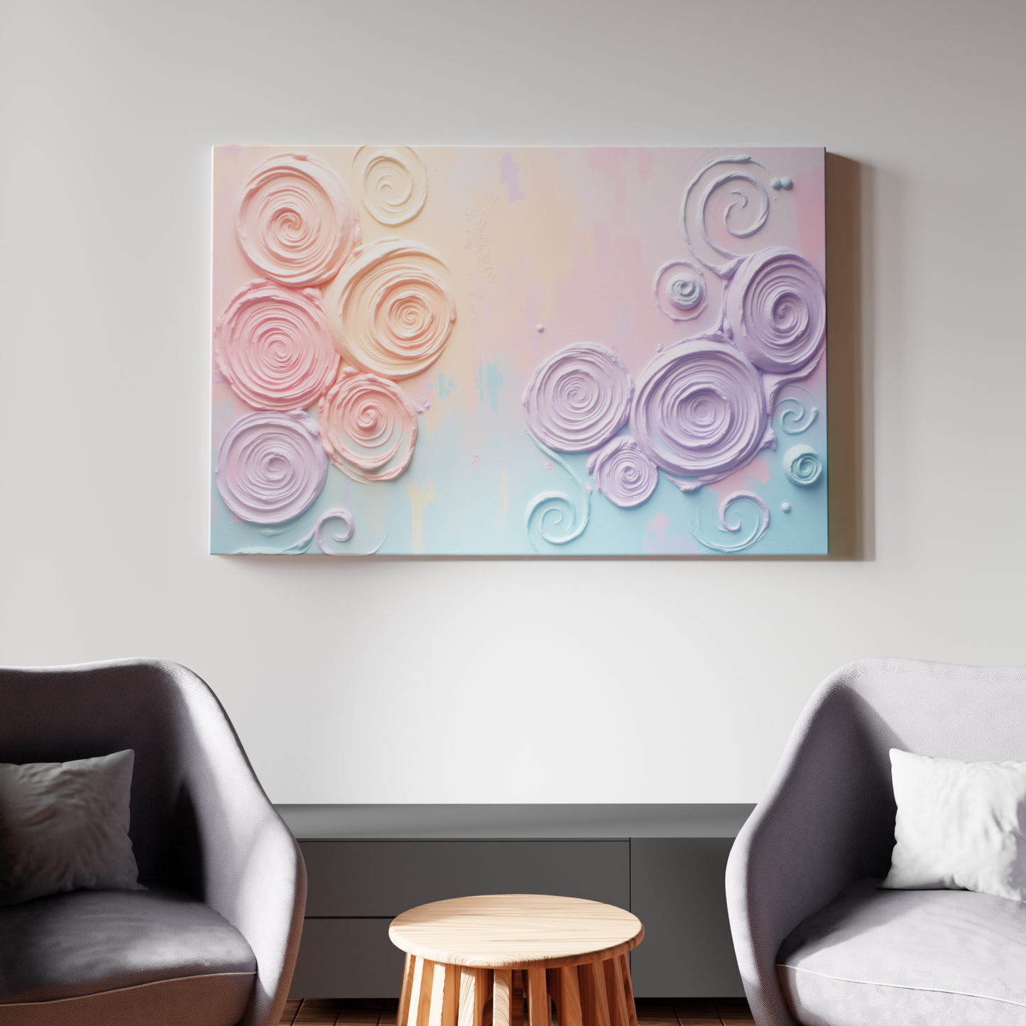 Whimsical Pastel Swirls