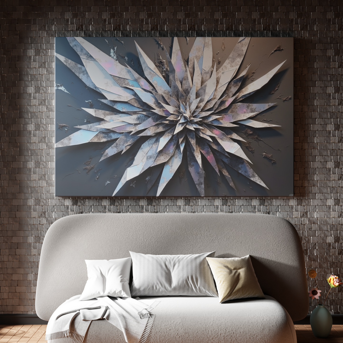 Burst of Metallic Petals