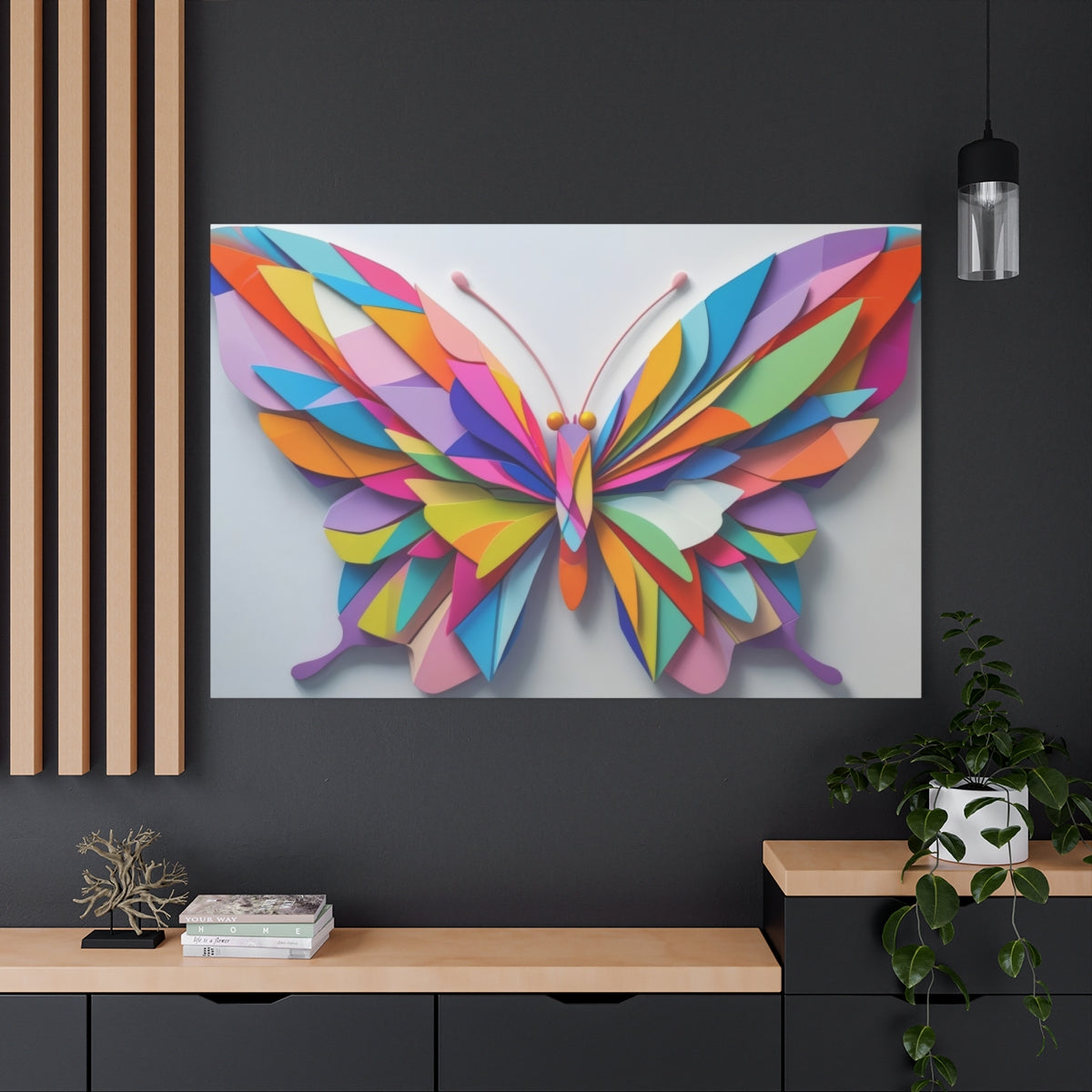 Vibrant Kaleidoscope Butterfly