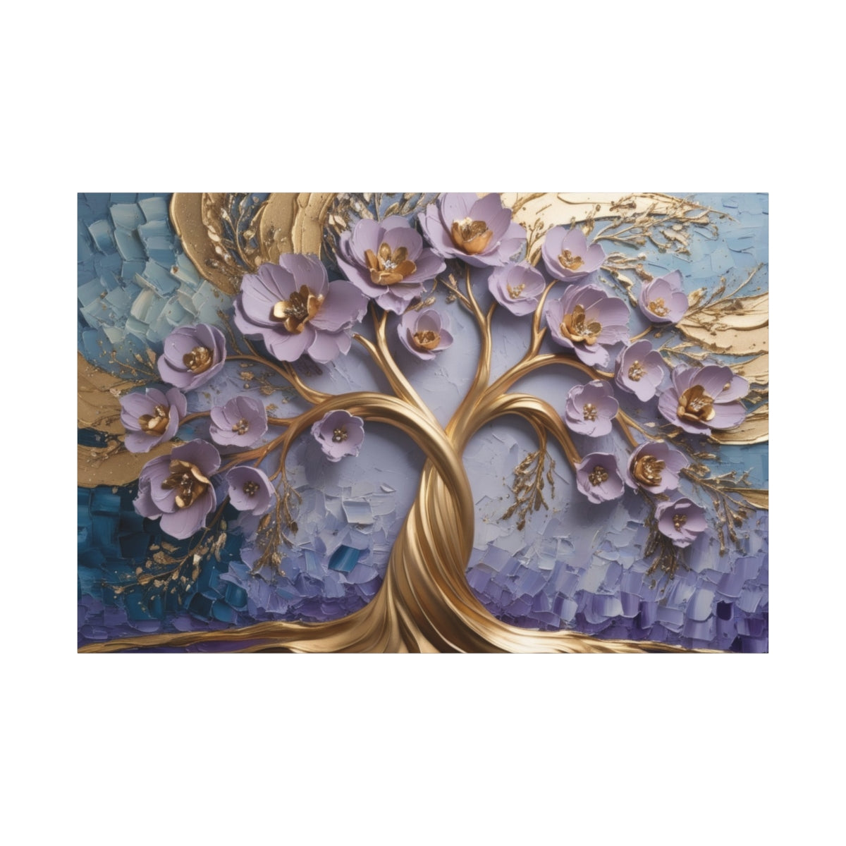 Blossoms of Gold and Lavender