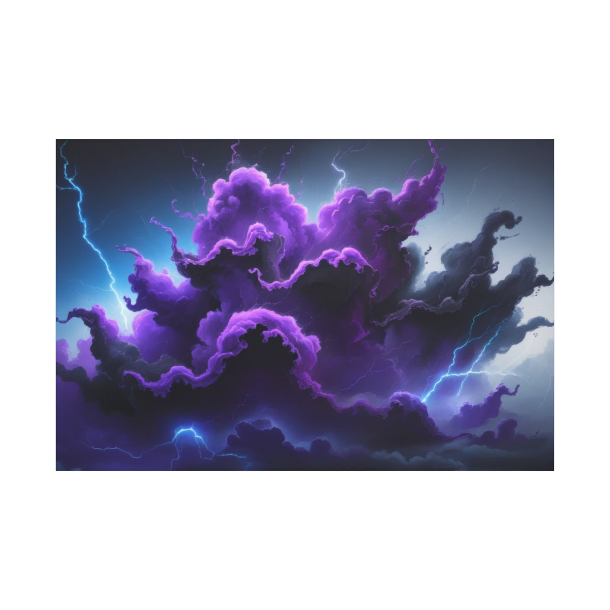Electric Storm Clouds in Purple Majesty