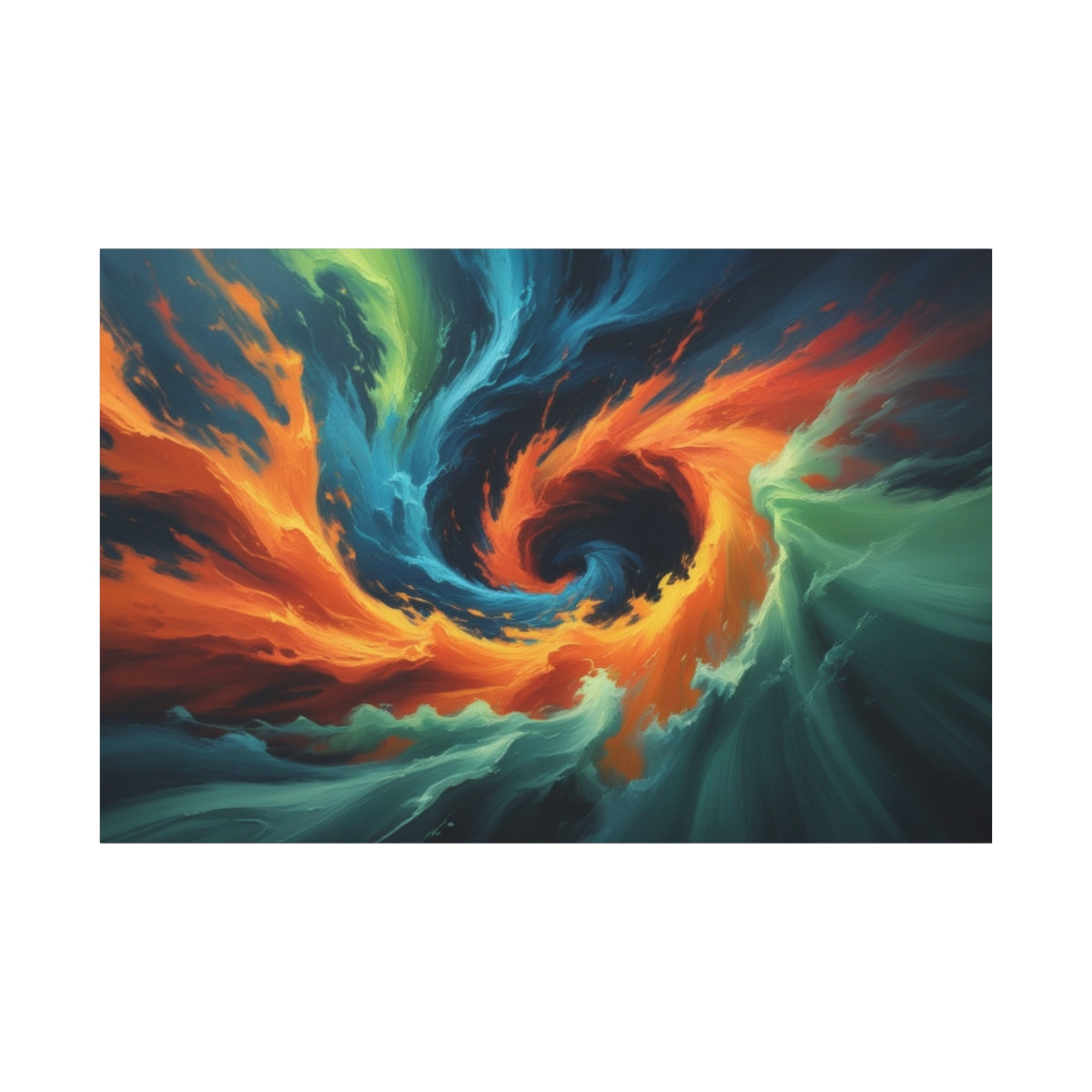 Vortex of Flames and Waves