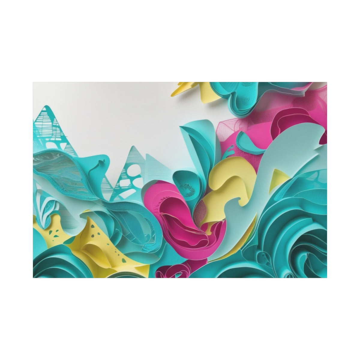 Waves of Colorful Paper Dreams