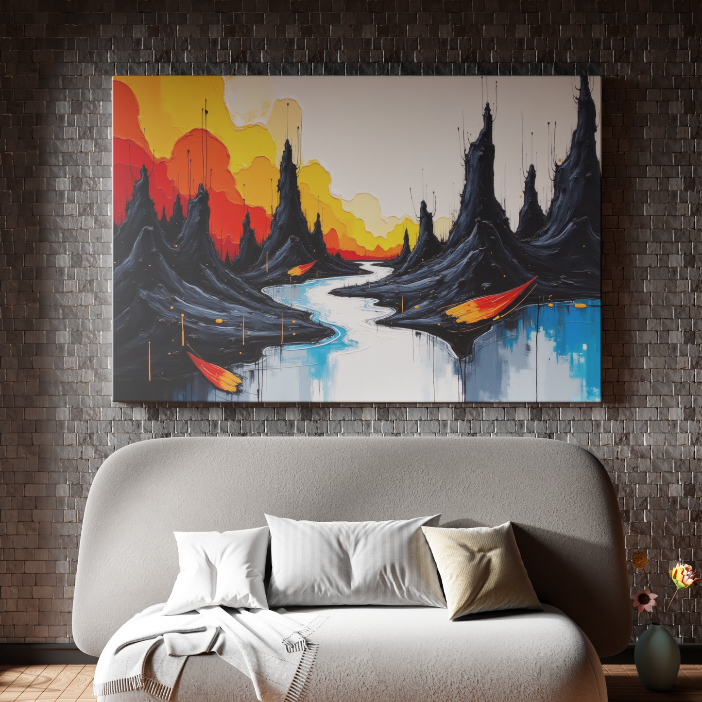Crimson Peaks and Tranquil Waters