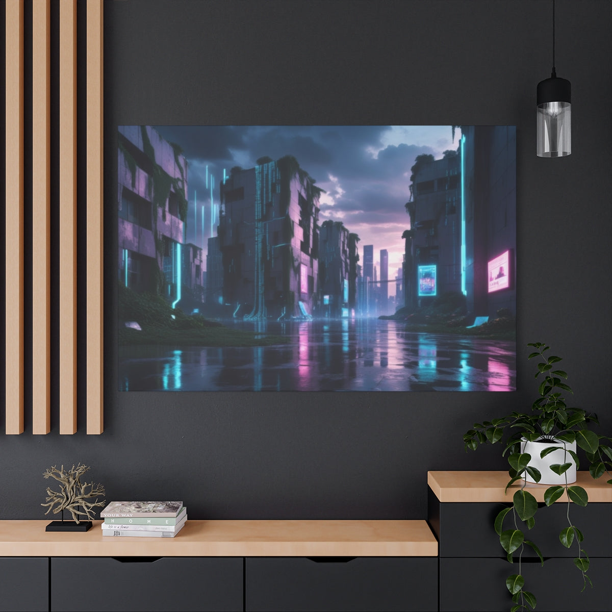 Digital Dystopia: Neon Reflections