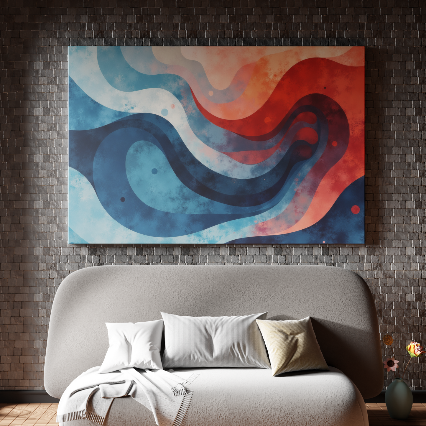 Ebb and Flow: Abstract Waves of Color