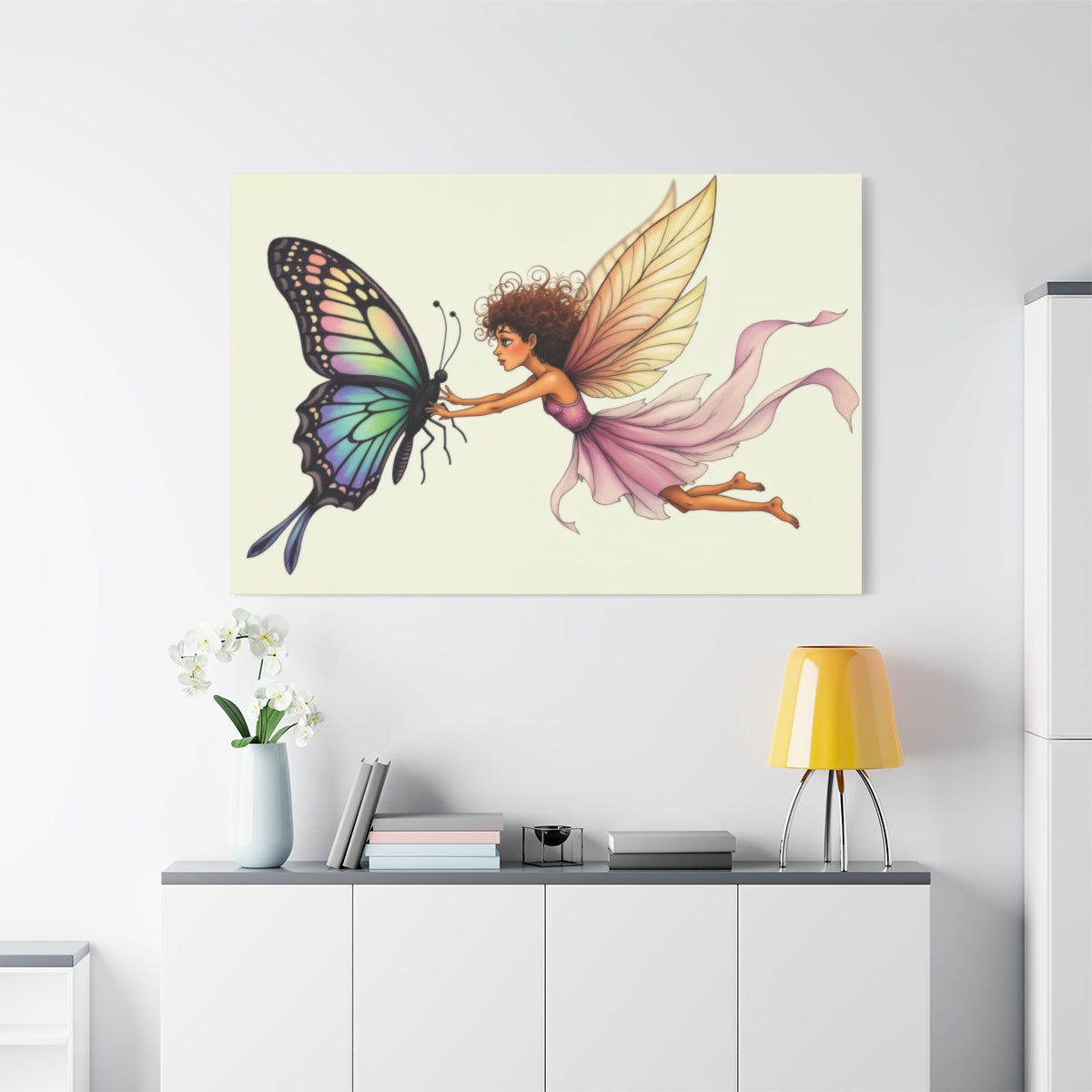 Whimsical Dance with a Butterfly