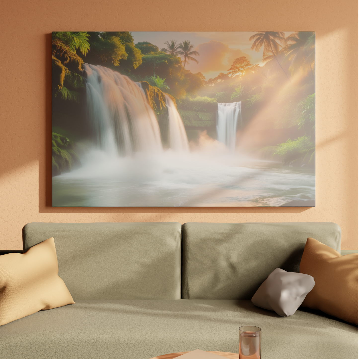 Sunset Serenity at Jungle Falls