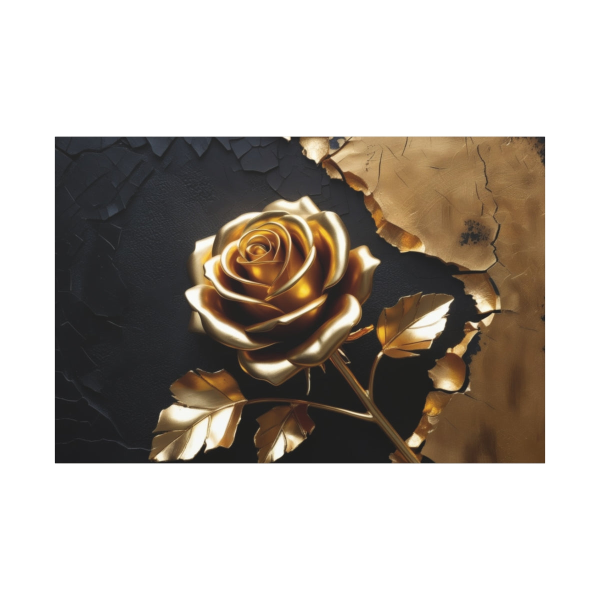 Golden Bloom Against Timeworn Texture