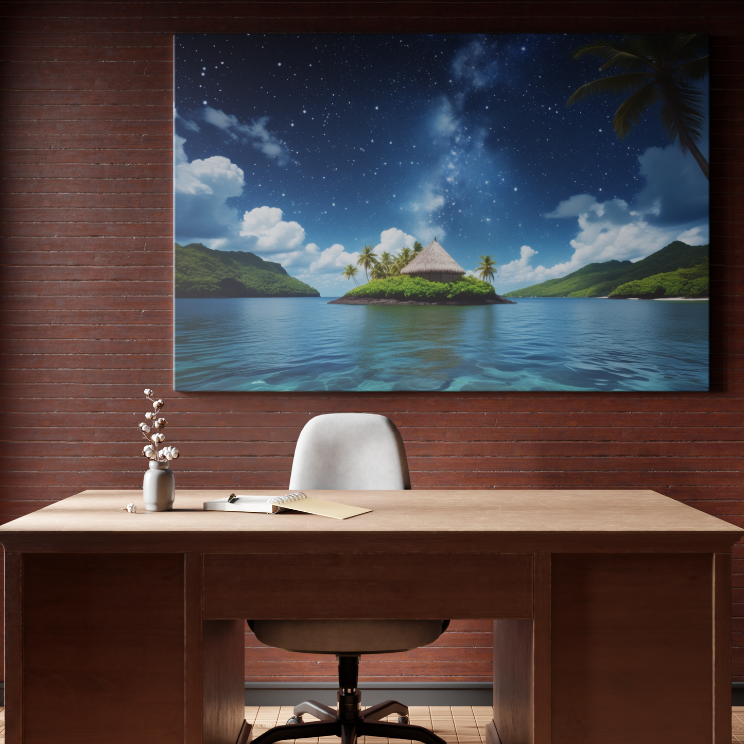 Island Dreamscape under the Stars