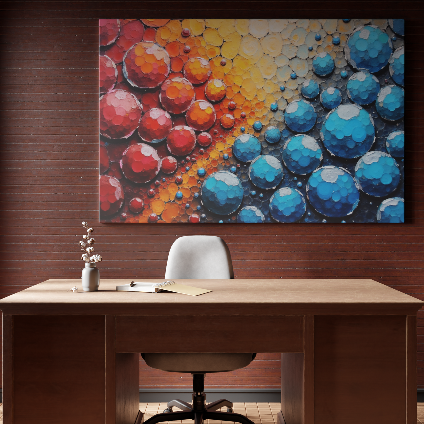 Chromatic Spheres Collision