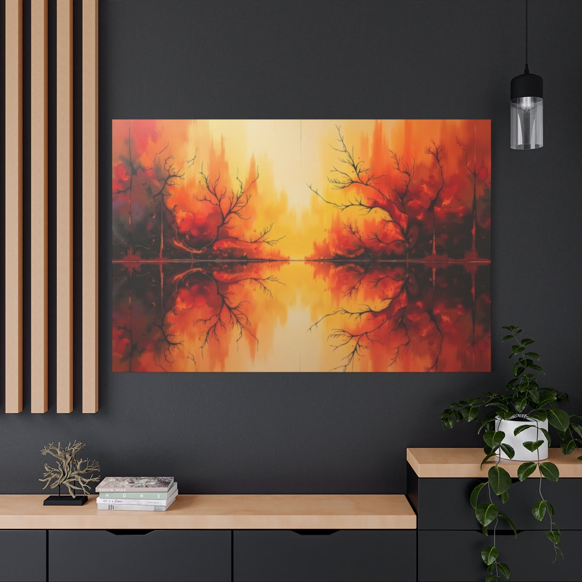 Autumn's Fiery Reflection