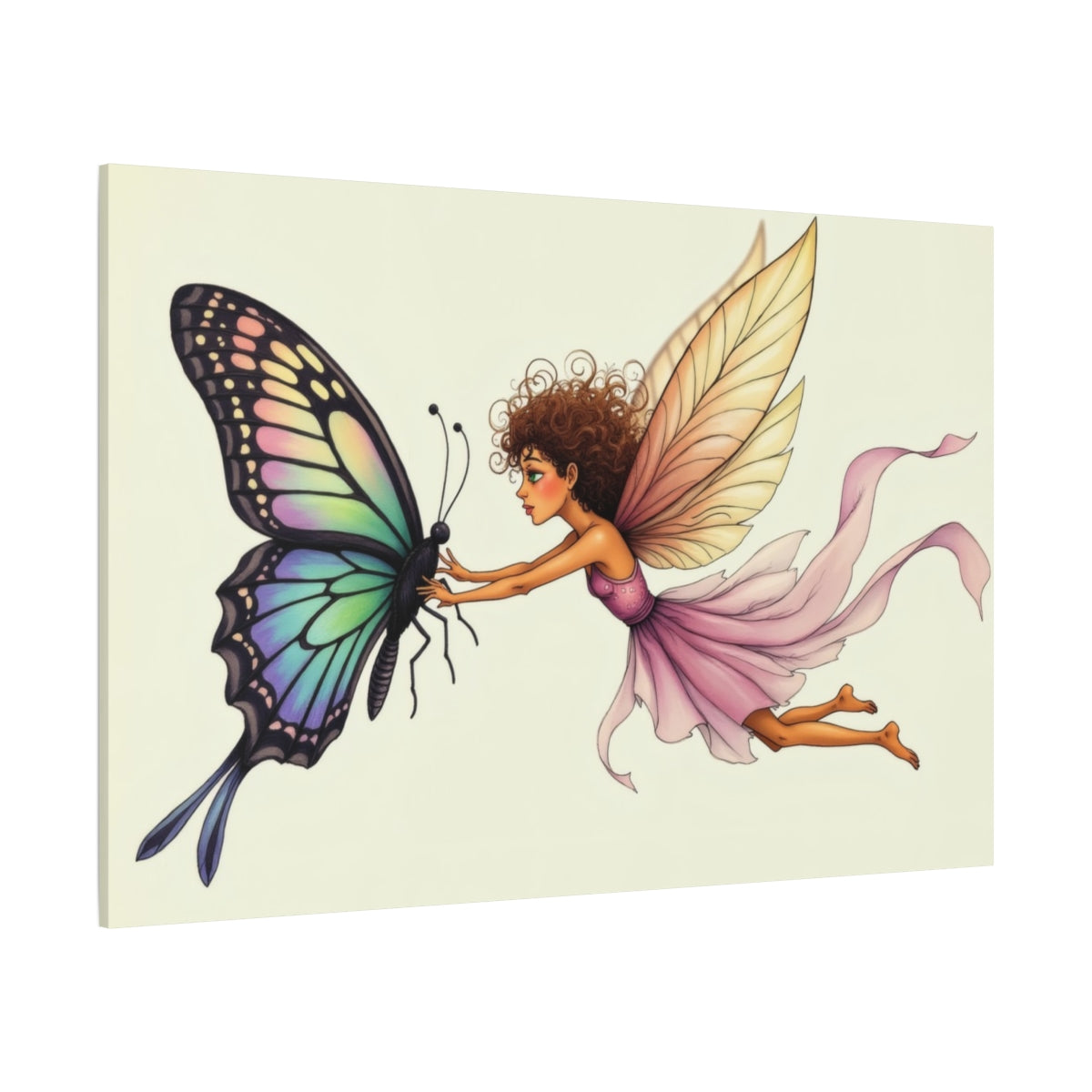 Whimsical Dance with a Butterfly